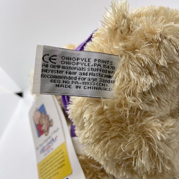 NEW Teddy Bear 7" Tan Sits Soft Toy Plush Marietta GA Tee Stuffed Animal - Picture 4 of 6